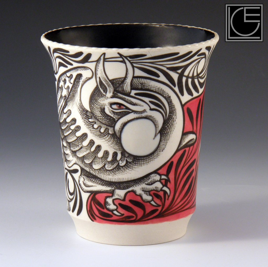Griffin Vase by Laura Cooper Elm